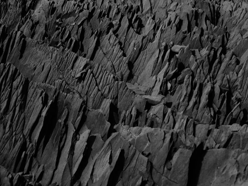 Pared rocosa gris