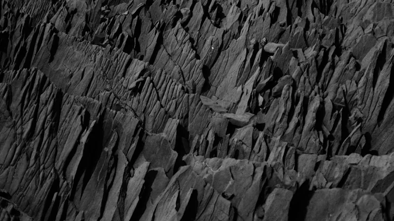 Pared rocosa gris